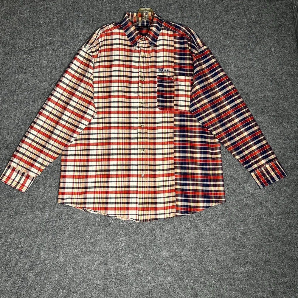 Vintage Mo Betta Western Button Up Shirt Men Size Xl Striped Collared Colorblock